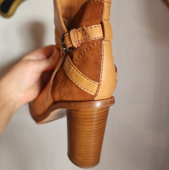 ACNE Studios Cypress Con Ankle Boots In Brown Leather Size 38 - Picture 10 of 16